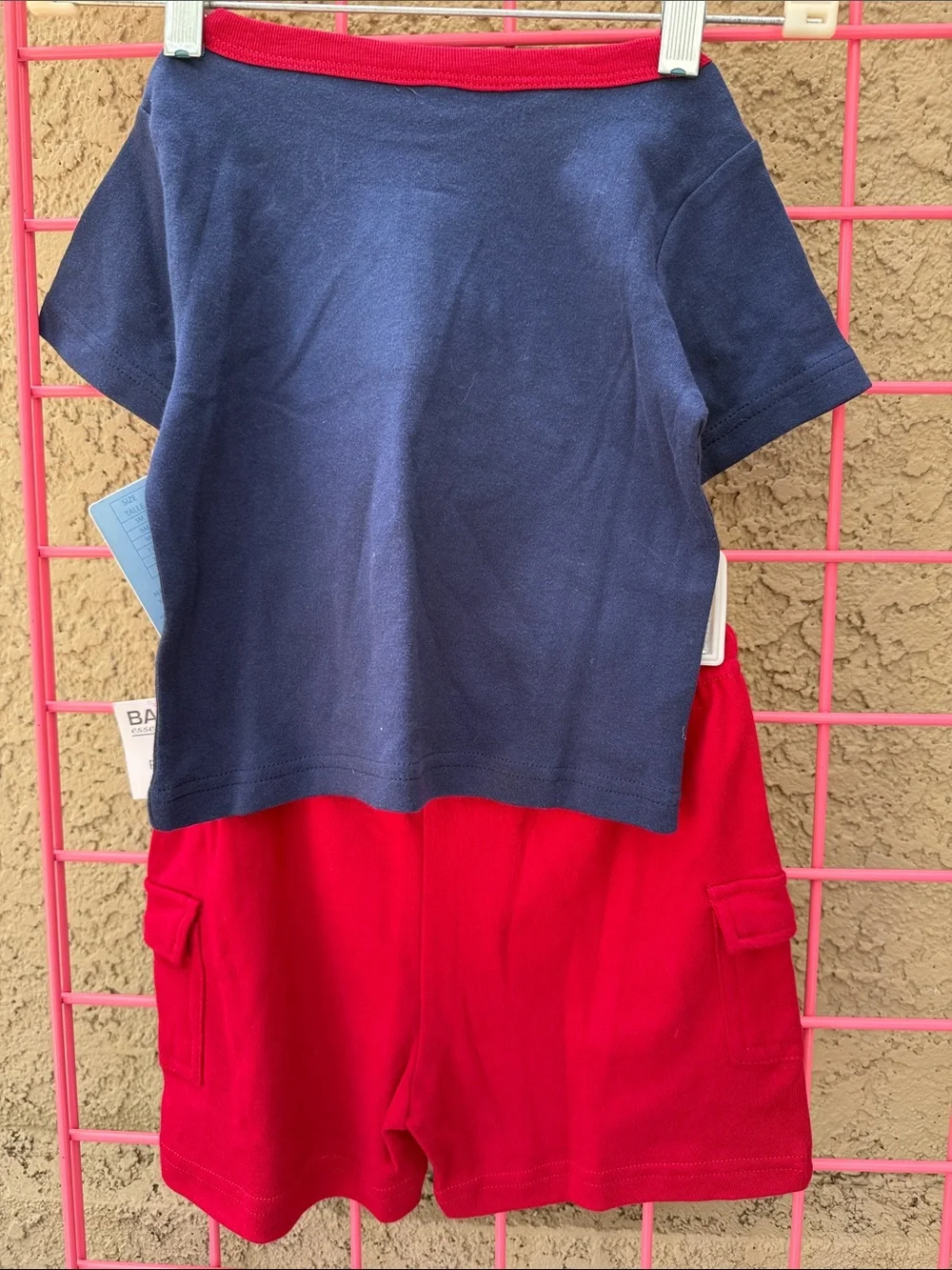 New vintage multicolored Baby Essentials cotton 2 pc set